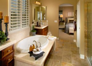Luxurious master bath spa in new home Luxurious master bath spa in new home