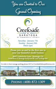 Grand opening of Creekside homes