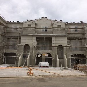 Sunnyvale homes exterior with scaffolding