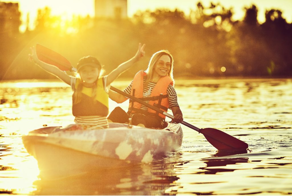 Kayaking lifestyle near new homes